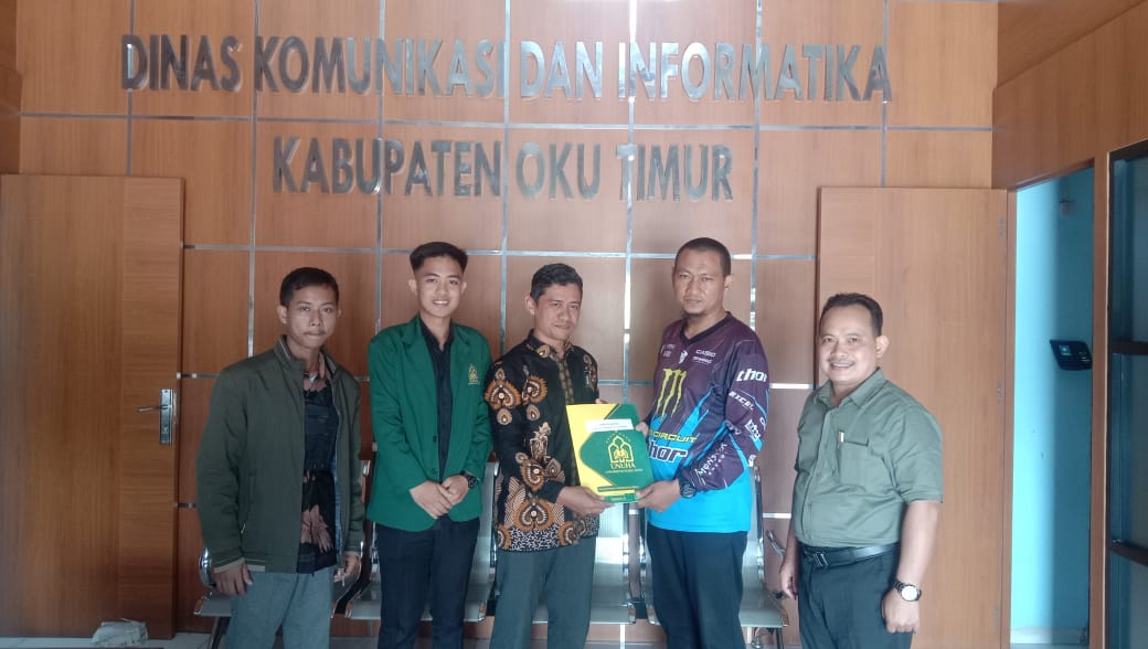 Pengantaran Mahasiswa Informatika dan PTI di Dinas Kominfo Kabupaten OKU Timur